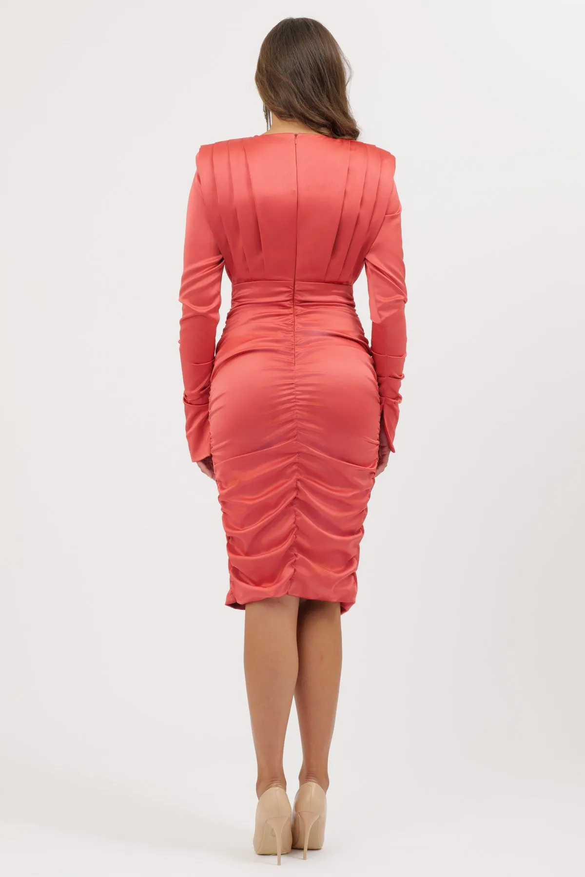 Abito Drappeggi Aragosta-