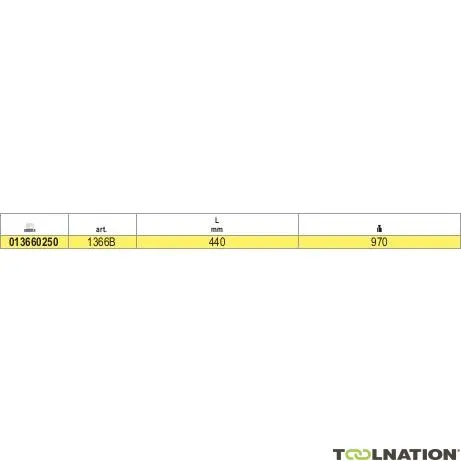 Beta 013660250 1366B Peso d''impatto per tamponi di colla in plastica 440 mm