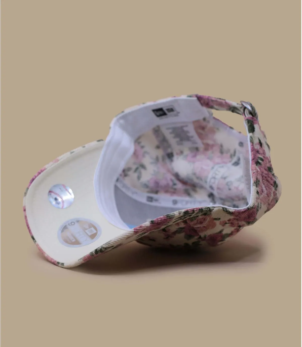 Cappello da baseball a coste da donna NY bianco con stampa florealeCappellini Wmn Floral Cord 9Forty NY stone     