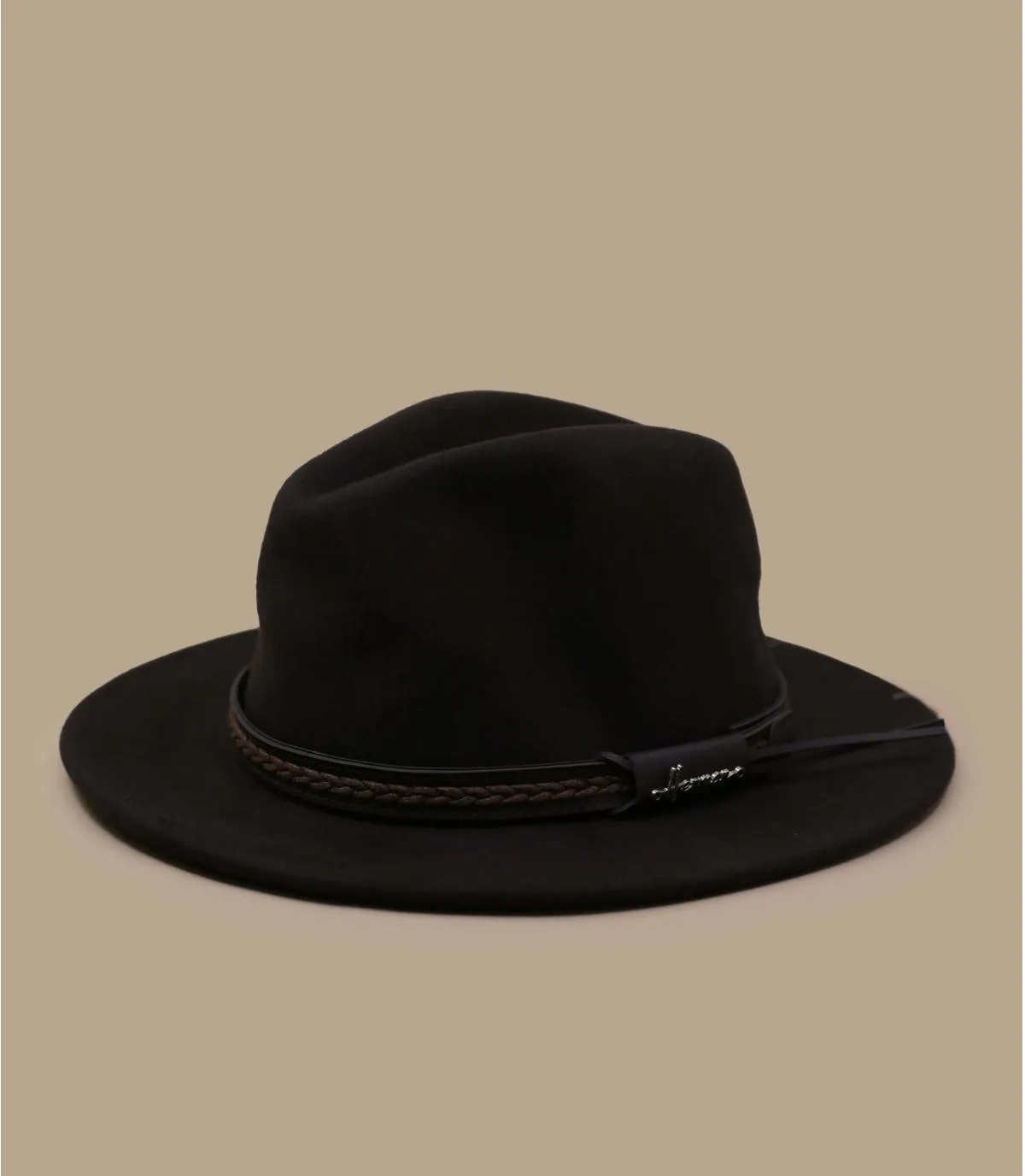 cappello fedora in lana marrone  Mac Tucker brown     