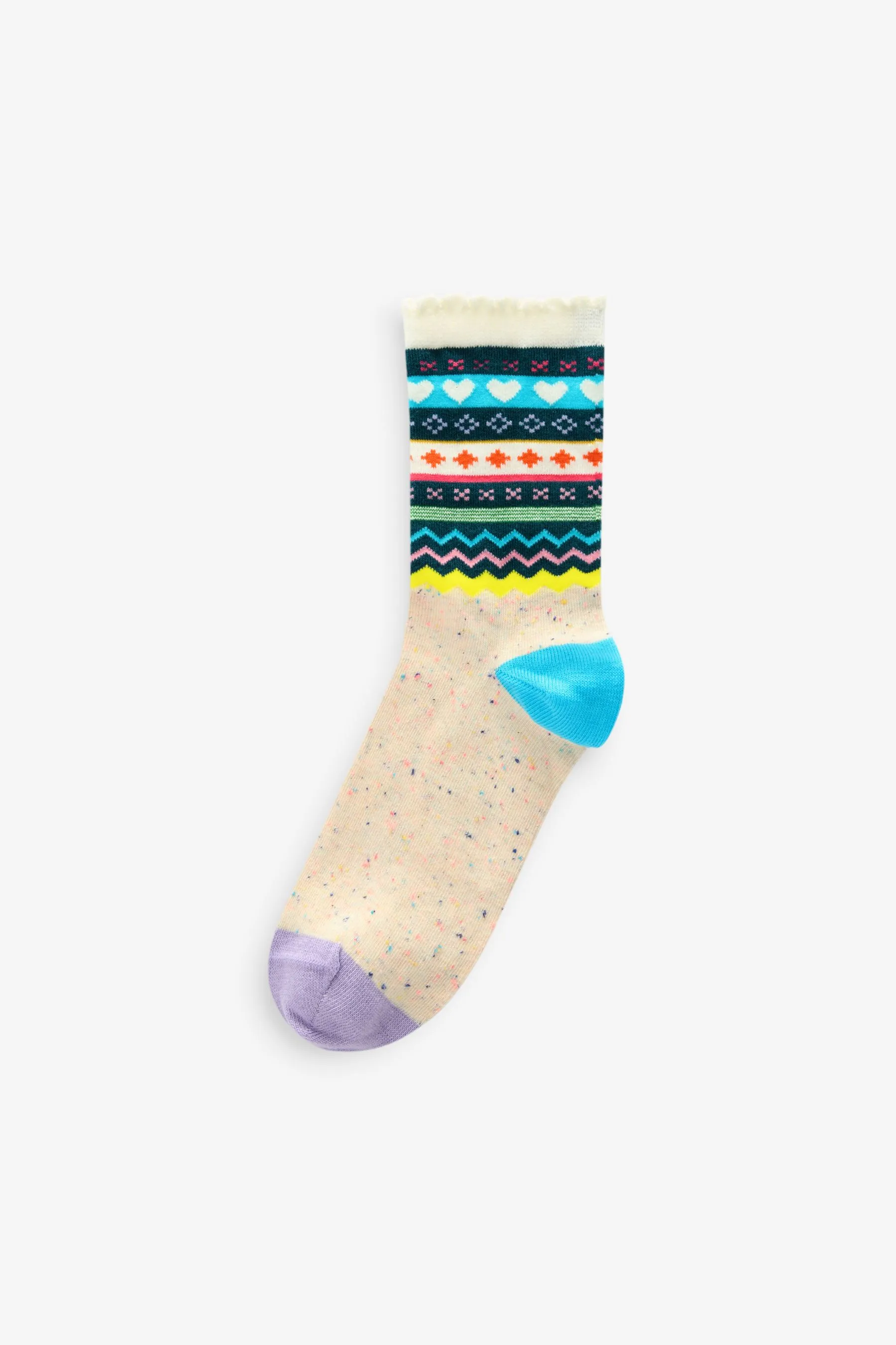 Christmas Pattern Ankle Socks 4 Pack    