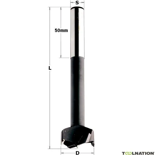 CMT 514.200.11 Punta a testa cilindrica con gambo cilindrico 20 mm lunghezza 120 mm