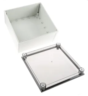 Contenitore a parete Fibox in Policarbonato 298 x 298 x 172mm, col. Grigio, IP66, IP67