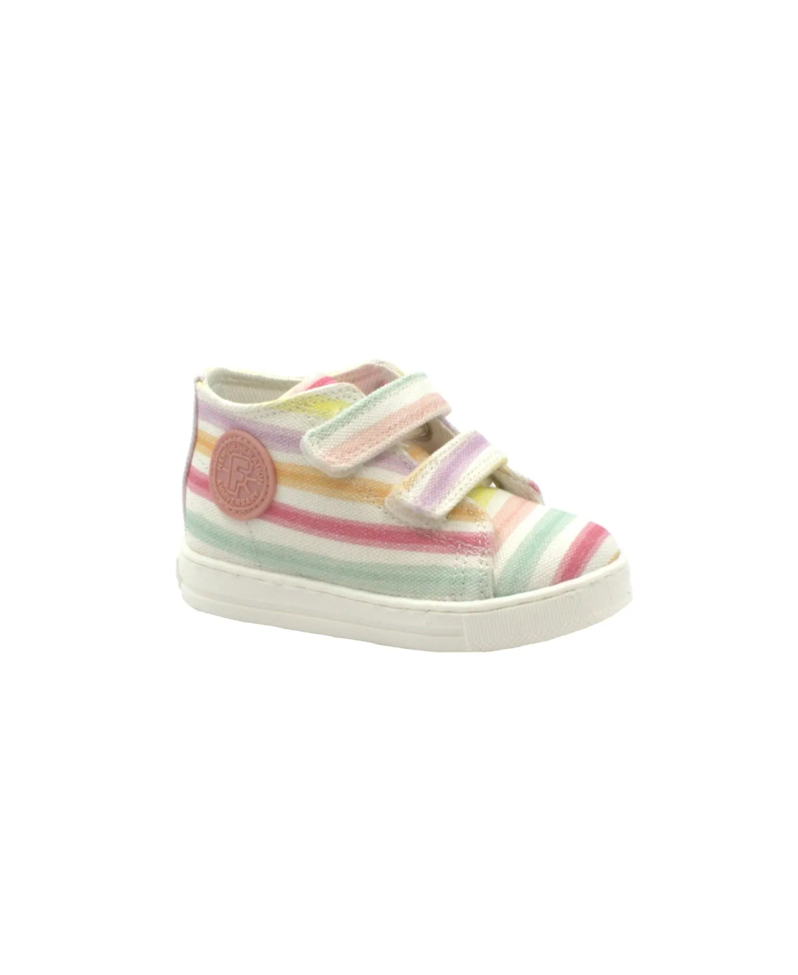 FALCOTTO MICHAEL 14604 white multi scarpe sneakers bambina strappi tela primi passi