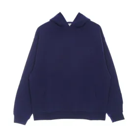 Felpa Leggera Cappuccio Uomo Embroidered Logo Hoodie Blue