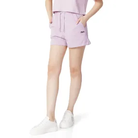 Fila shorts  in cotone lilla  