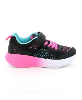 GRUNLAND DAXE SC2570 nero scarpe bambina sneakers strappo elastico