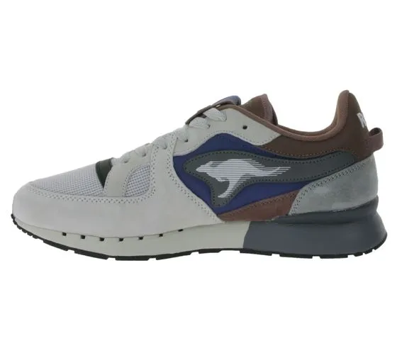 KangaROOS COIL R1 sneakers casual da uomo con dettagli in vera pelle, una piccola borsa rimovibile e suola Ortholite Scarpe 4730