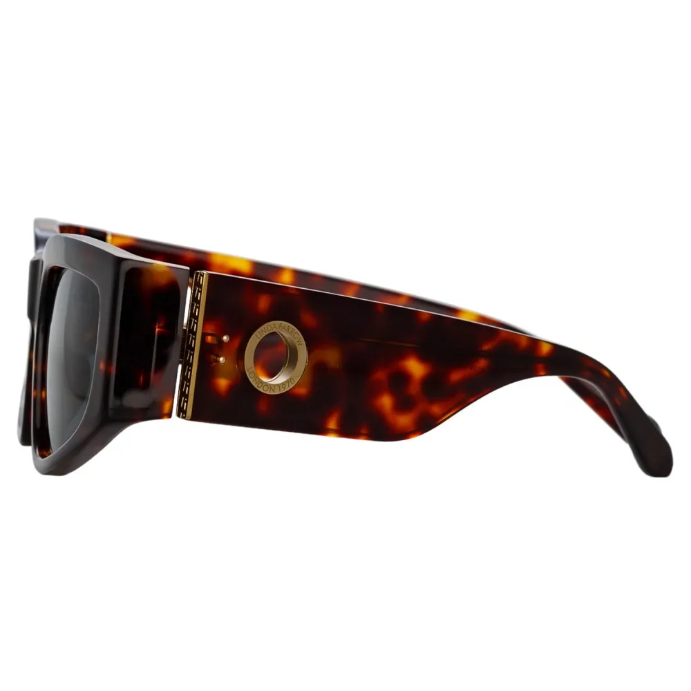 Linda Farrow - Occhiali da Sole Senna Cat Eye in Tartaruga - LFL1351C2SUN - Linda Farrow Eyewear
