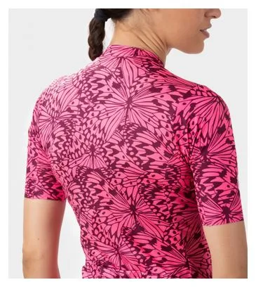 Maglia a manica corta da donna Alé Butterfly Pink