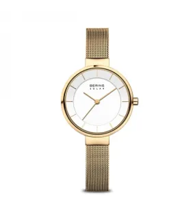 Orologio Solare Donna Bering Solar maglia milanese 12 mesi di autonomia 14631-324