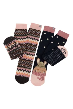 Totes Original Ladies Slipper Socks 2 Pack    