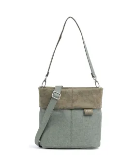  Zwei Olli OT8 Borsa a spalla poliestere, pelle sintetica grigio-verde  